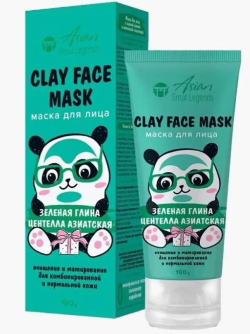 ВИЛСЕН /CFM-06/ Asian Great Legends Маска д/лица с зел. глиной и центеллой азиат.(100мл).20 05.2027