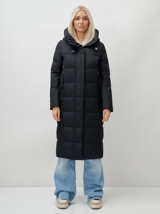 Пальто зимнее MTFORCE 9606Ch женское черное утеплитель 270 г/м²  фото 2