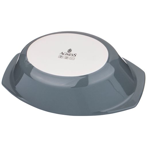 ФОРМА ДЛЯ ЗАПЕКАНИЯ СО СТЕКЛЯННОЙ ЖАРОПРОЧНОЙ КРЫШКОЙ AGNESS 35,5*21,3*13,4СМ 2,5Л СЕРАЯ  фото 4