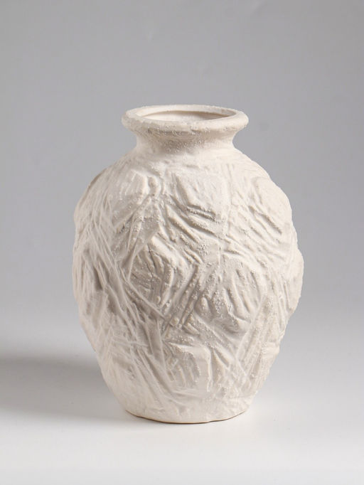 Ваза настольная керамика "Элой" 18х12 см, белый