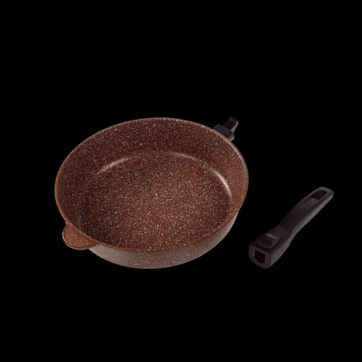 Сковорода 28 см, коричневая - Ярославна фото 4