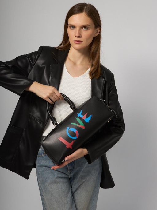 Сумка ELEGANZZA ZQ140-1214 black/multicolor  фото 7