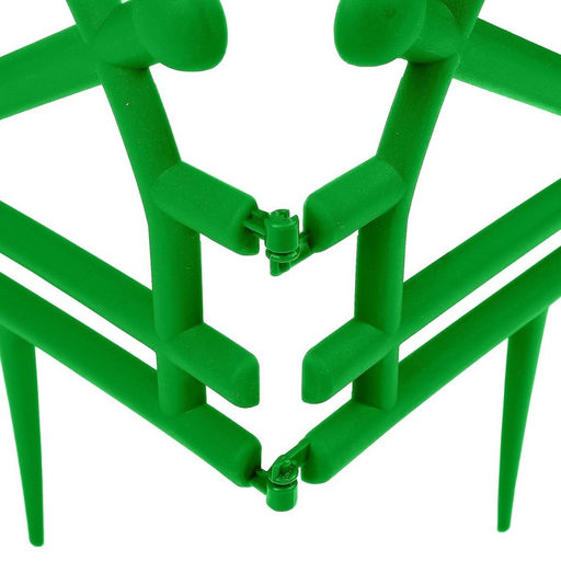 Ограждение декоративное, 32×280 см, 7 секций, пластик, зелёное, «Штурвал»