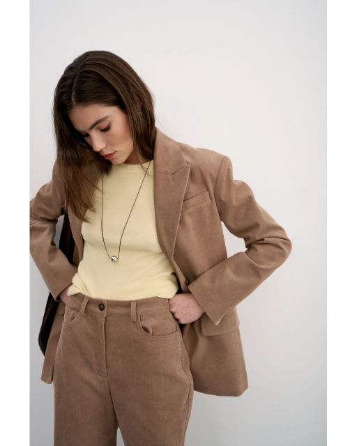 Жакет THE VERY 2421 оливково-коричневый  фото 28