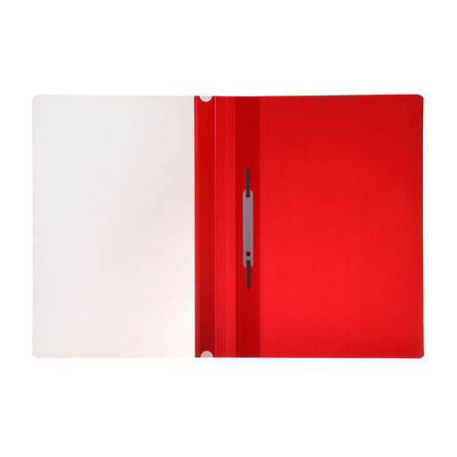 Цена за 20 шт. Папка - скоросшиватель Calligrata, А4.160 мкм, красная, прозрачный верх