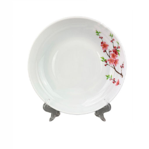 Тарелка суповая Флора-6933 20 см (700мл) (стеклокерамика) (ПС0004-6933-58) /JEWEL/