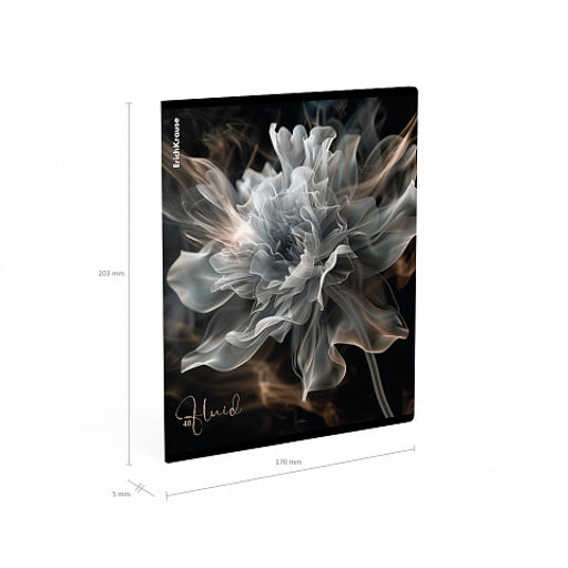 Цена за 5 шт. Тетрадь общая ученическая ErichKrause Fluid, 48 листов, клетка, ламинация soft-touch+выборочный УФ-лак_MIX-PACK  фото 10