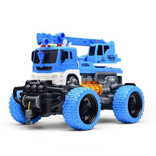 Машина "МегаКран" 1:16 (свет, звук) в коробке (цвет синий)