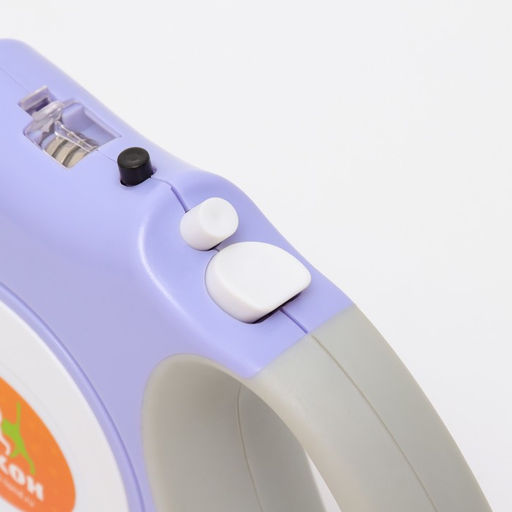 Рулетка Пижон с фонариком, прорезиненная ручка, 5 м, сиреневая  фото 2