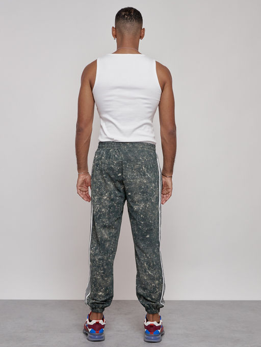 Брюки джоггеры спортивны мужские зеленого цвета 12931Z - Mtforce фото 5