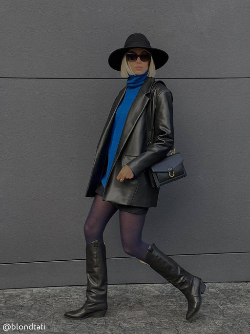 Колготки теплые CONTE Плотные колготки TRENDY 150 navy