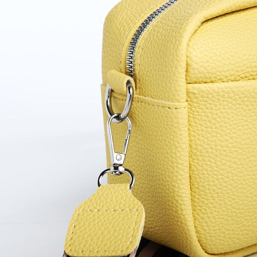 Сумка кросс-боди на молнии, цвет жёлтый - Simaland фото 4