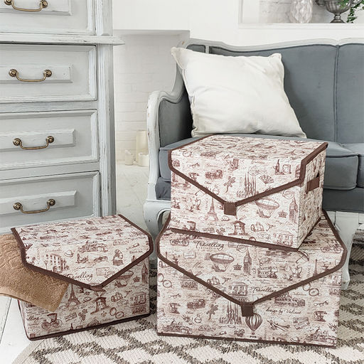 Короб стеллажный с крышкой, малый, 30*25*20 см, TRAVELLING, шт - Valiant фото 4