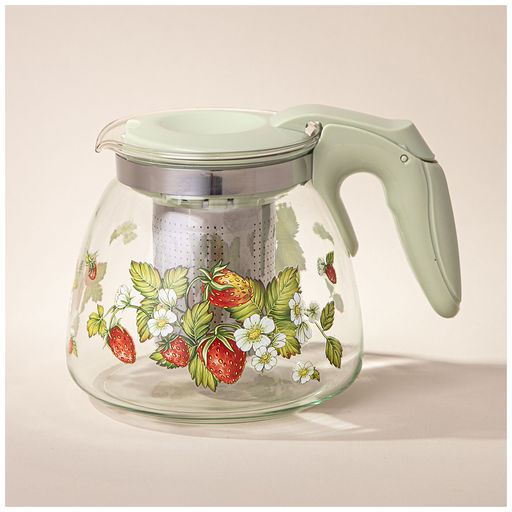 ЗАВАРОЧНЫЙ ЧАЙНИК AGNESS С ФИЛЬТРОМ ЗЕМЛЯНИКА 900 МЛ.