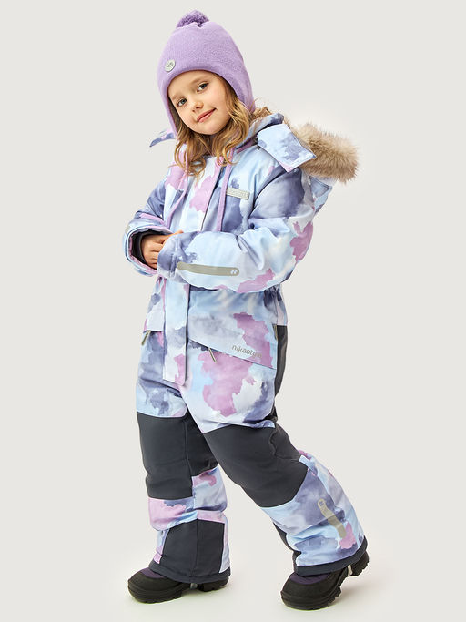 Комбинезон 8з1626 лаванда/серый