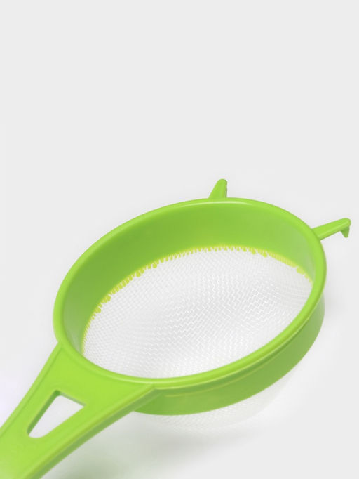 Цена за 2 шт. Сито пластиковое круглое с ручкой Доляна, d=9 см, цвет МИКС  фото 2