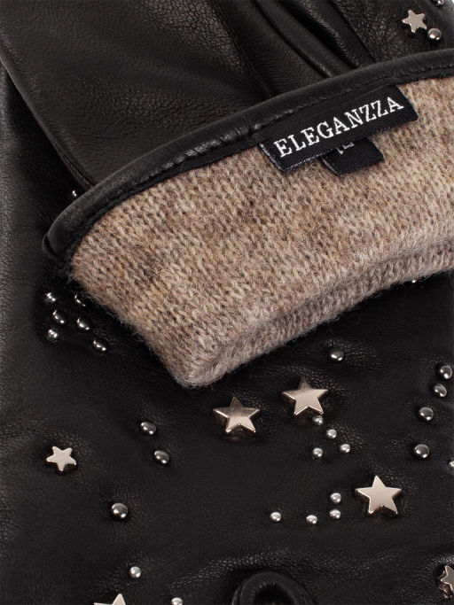 Перчатки женские ш+каш. IS01441 black - Eleganzza фото 11