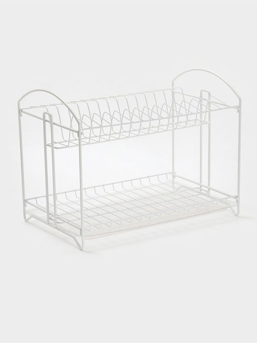 Сушилка для посуды универсальная, разборная, с поддоном, цвет белый 39,5*24*29,5см