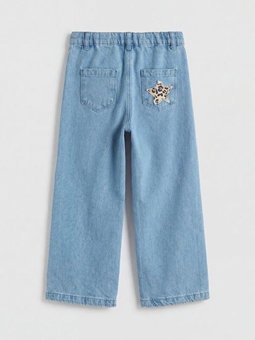 Y?ld?z ??lemeli K?z ?ocuk Jean Pantolon