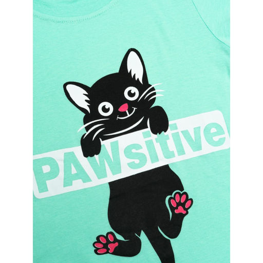 Футболка Подростковая Лапки Ментоловый - Ronda фото 2