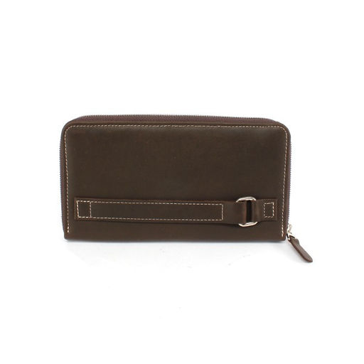 Портмоне/клатч муж Croco ПР-1303 натуральная кожа 2 отд, 8 карм, коричневый тем крейзи хорс (220/1) 265487  фото 2