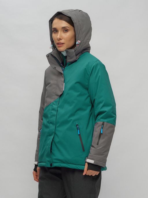 Горнолыжный костюм женский большого размера темно-зеленого цвета 02278TZ - Chunmai фото 8