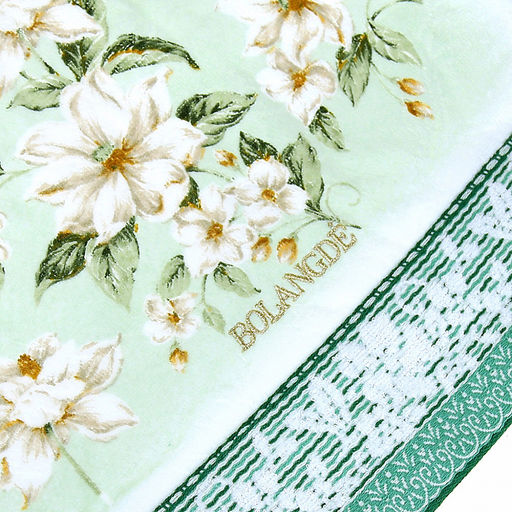 "Япония-2015" Полотенце махровое 34х78см, плотность 300гр/м2, 100% хлопок, "Жасмин", зеленый, Bolangde (Китай)