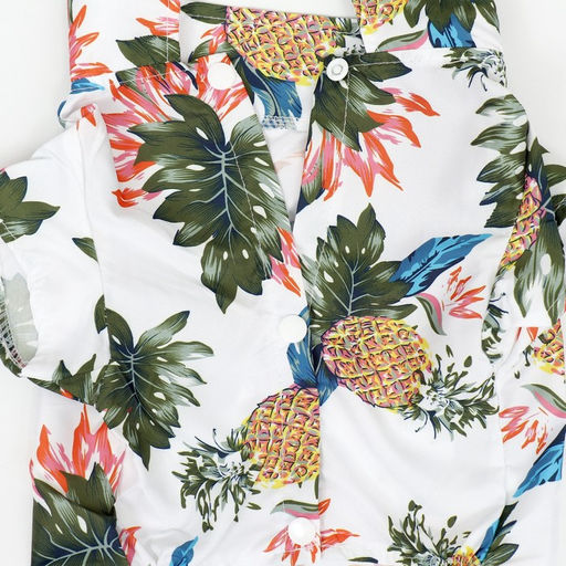 Рубашка для собак Тропики, L (ДС 28, ОГ 36, ОШ 26 см), белая - Simaland фото 8