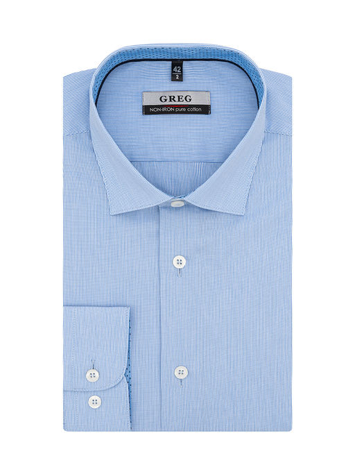 Сорочка мужская длинный рукав GREG 121/131/0036/Z/1p  фото 2