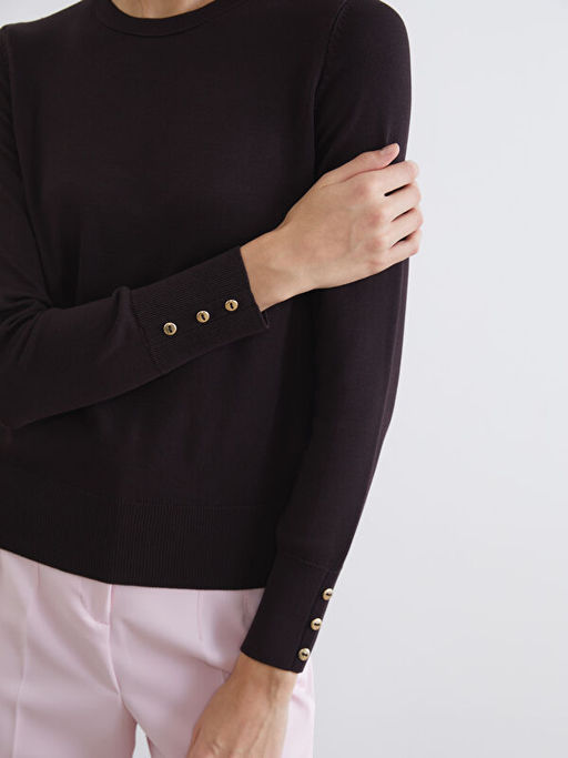 Bisiklet Yaka Kad?n Triko Kazak