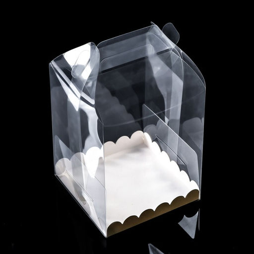 PVC Коробка для бенто - торта 14×14×18 см