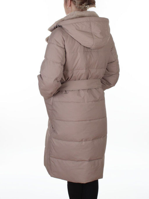 8806 BEIGE Пальто зимнее женское (200 гр. холлофайбер)
