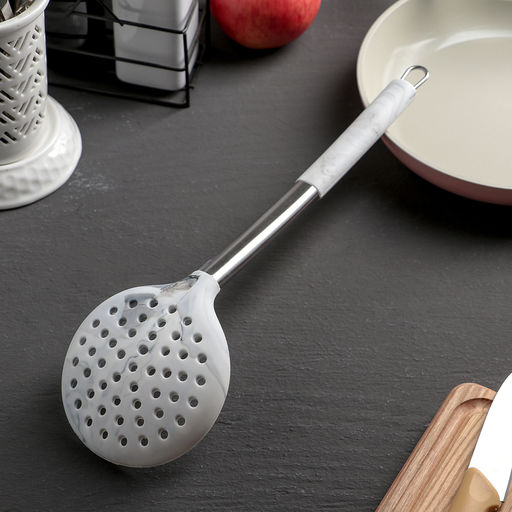 Шумовка Доляна Шанти, 33,5 см, цвет серый фото 2