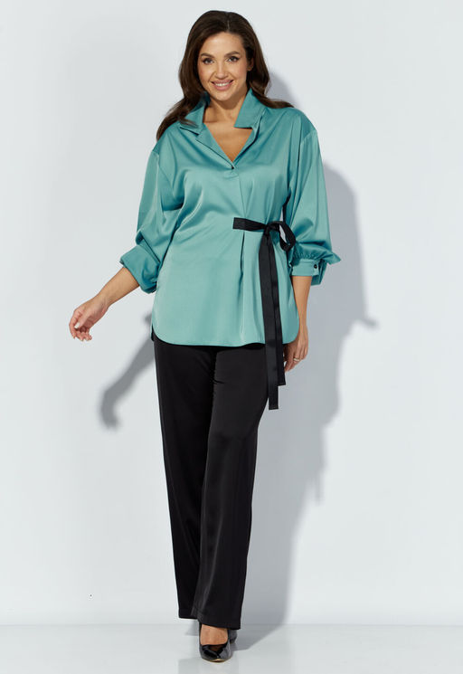 Костюм ТАиЕР 1301 бирюза, черный фото 3