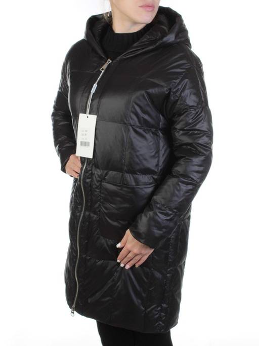 8808 BLACK Пальто женское демисезонное (100 гр. синтепон) - Fashion фото 3