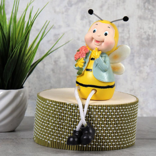 Цена за 2 шт. Фигурка Пчелка висячие ножки 20 см 2 штуки набор / 9864 /уп 60/ - Галеонтрейд фото 3