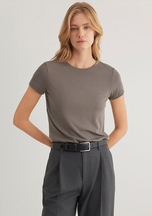 Gri Tisort - Mavi фото 2