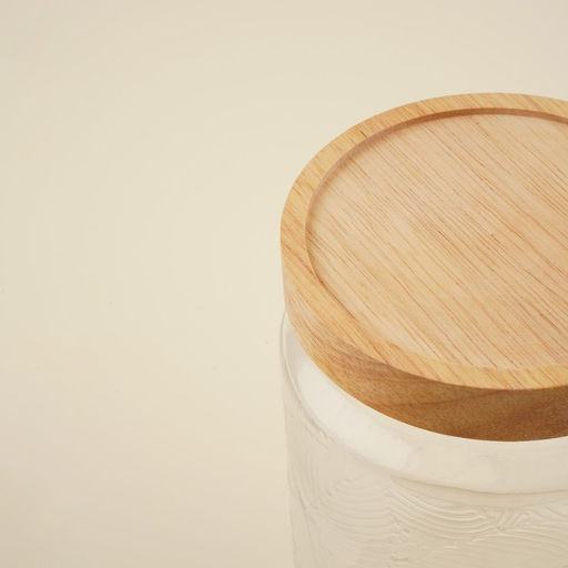 Банка для сыпучих продуктов SL Home Ивелин, 2 л, 1220 см, с деревянной крышкой, стекло, прозрачная - Sima-land home фото 3