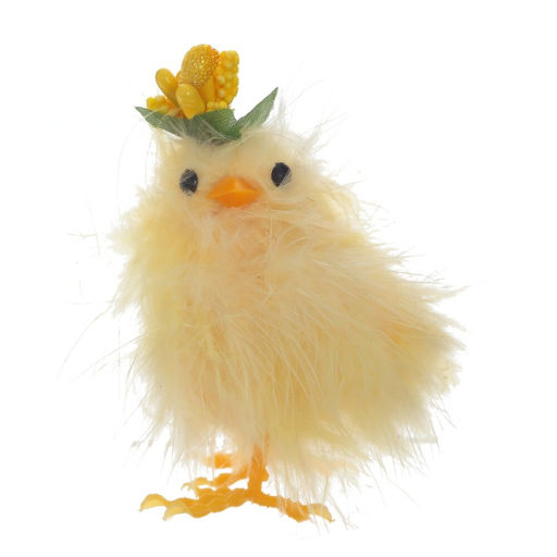 Фигурка декоративная "Цыпленок", L4 W4 H6 см, 3в.
