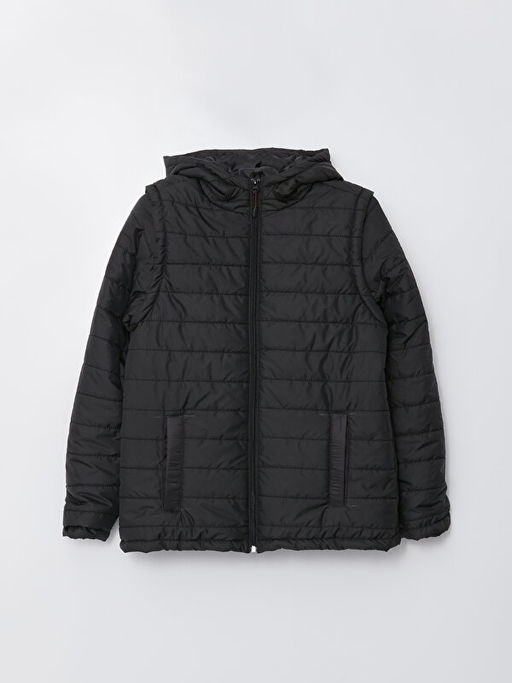 Kap??onlu D?z Uzun Kollu Kad?n ?i?me Mont - Waikiki фото 2