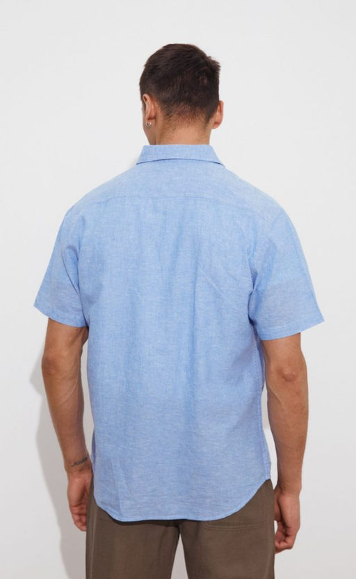 Рубашка к/р лен F111-0450 jeans - Fine joyce фото 8