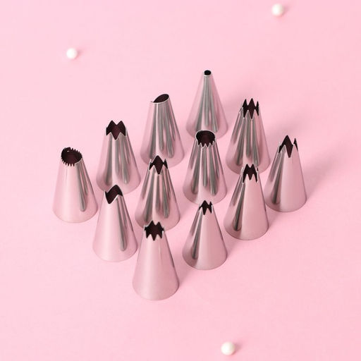 Набор насадок кондитерских, d=1,8 см, 12 шт - Simaland фото 2