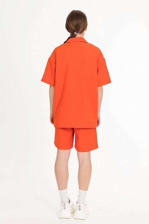 Рубашка М224050а оранжевый - Елена фото 4