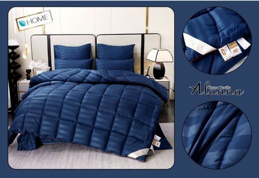Одеяло Alanna Страйп-сатин с простыней и наволочками Зима ODALASS004