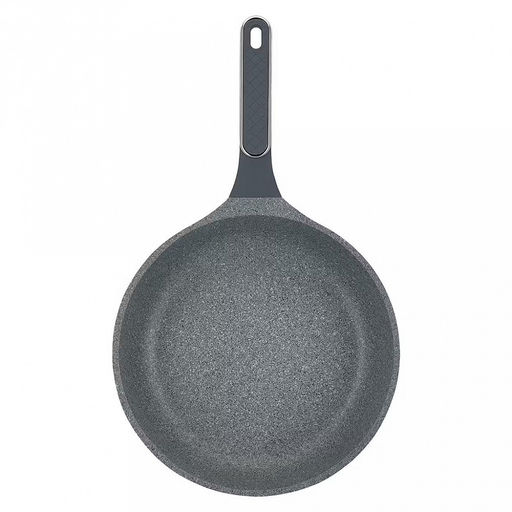 Сковорода с антипригарным покрытием Denim д28см, s4мм, индукционное дно д20,5см, s1,5мм, литой алюминий, 2-х слойное антипригарное покрытие WISTONE с эффектом гранитной крошки, бакелитовая ручка с покрытием soft-touch, Regent (Китай) Подходит д - Домашняя мода фото 2
