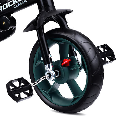 Велосипед трехколесный Rocket 136-GN, колеса EVA 10"/8", цвет зеленый