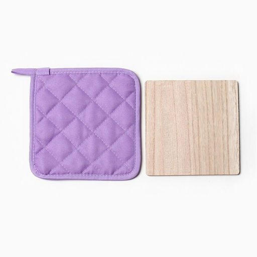 Набор кухонный Доляна Волшебства: подставка 15*15 см, прихватка 17*17см  фото 3