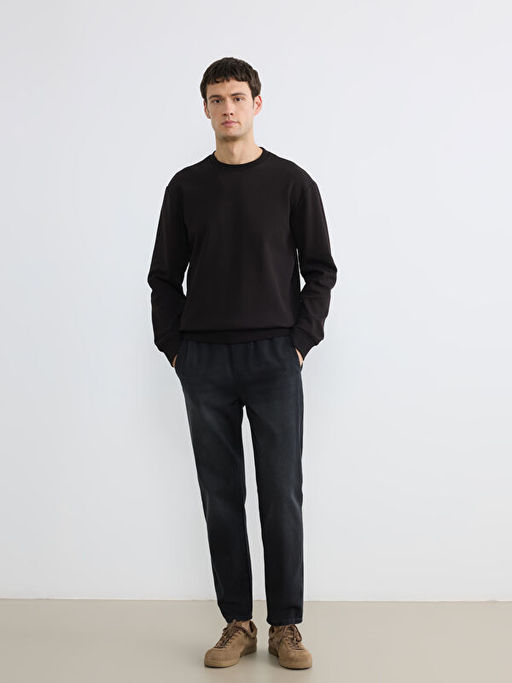 Beli Lastikli Erkek Jean Pantolon