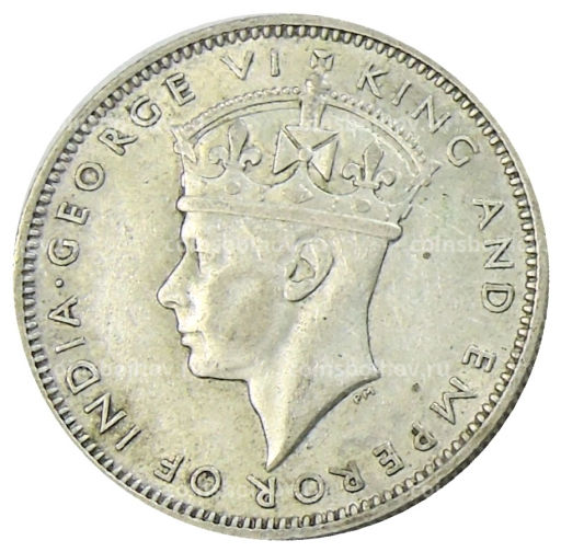 Монета 20 центов 1943 года Малайя