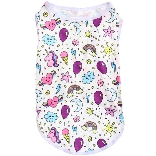 Цена за 2 шт. Майка для собак и кошек мелких и средних пород "БРО на стиле", яркая радуга, размер ХL (длина спинки 36см, объем груди 43см, от 9 до 12кг)